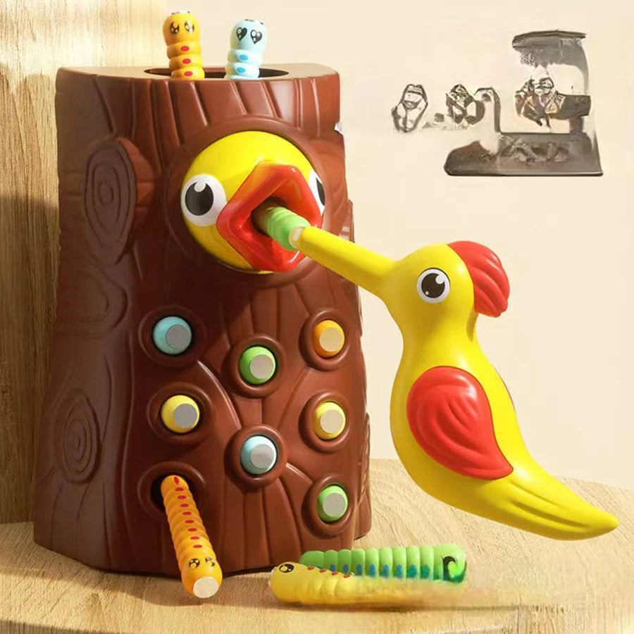 WoodPeckPlay™ – Montessori Magnetisch spel - LittleWonders