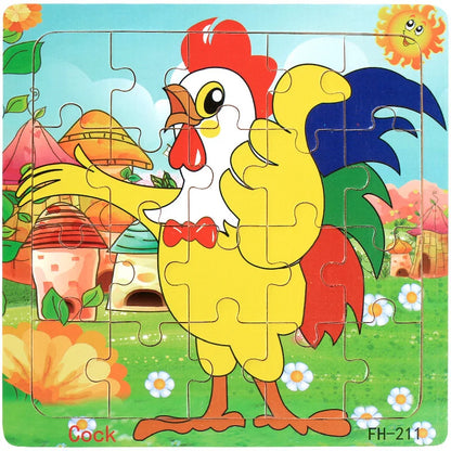 WoodPlay™ – 20-delige 3D Houten Puzzel voor Kinderen - LittleWonders