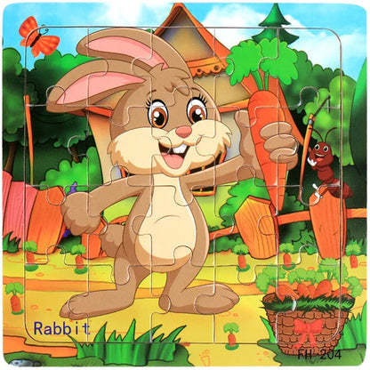 WoodPlay™ – 20-delige 3D Houten Puzzel voor Kinderen - LittleWonders