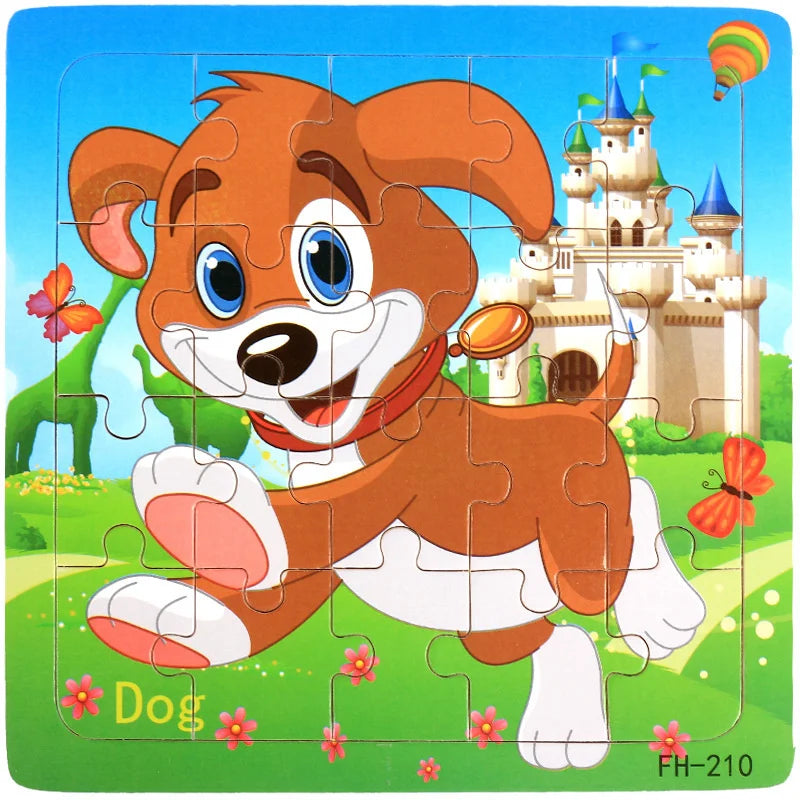 WoodPlay™ – 20-delige 3D Houten Puzzel voor Kinderen - LittleWonders