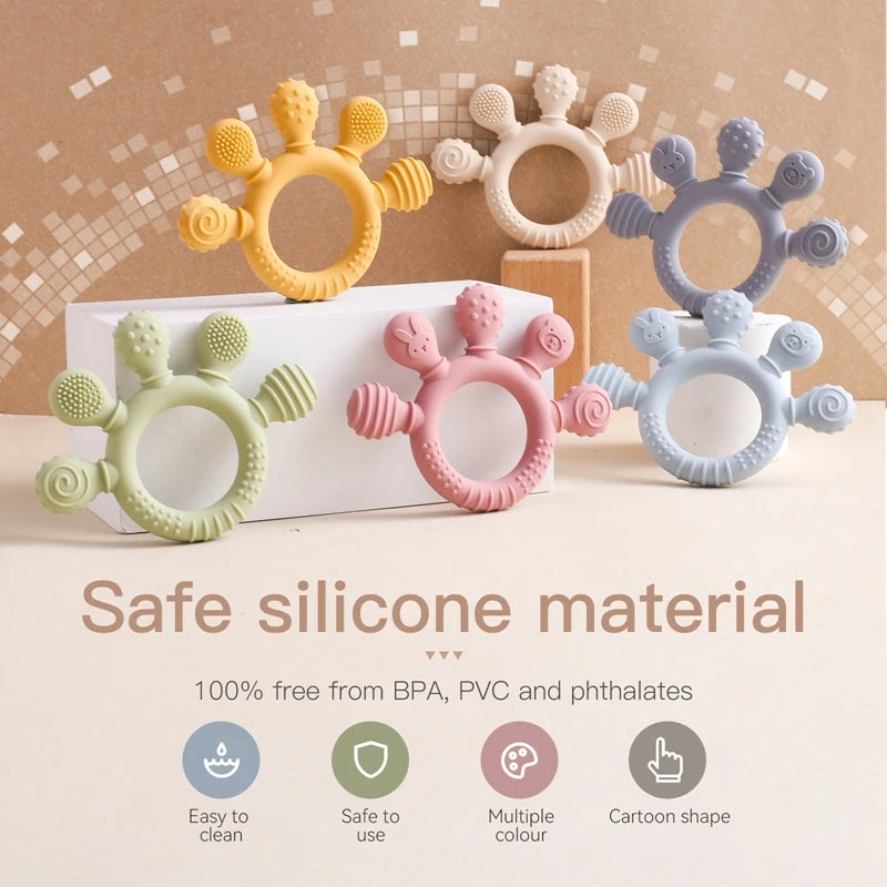 BabyBite™ – Zachte Siliconen Bijtring - LittleWonders
