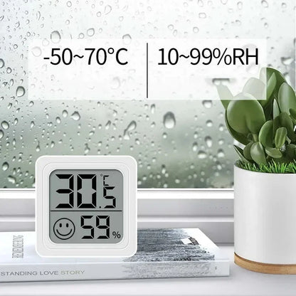 MiniTemp™  Mini LCD Thermometer/Hygrometer 4 Stuks - LittleWonders