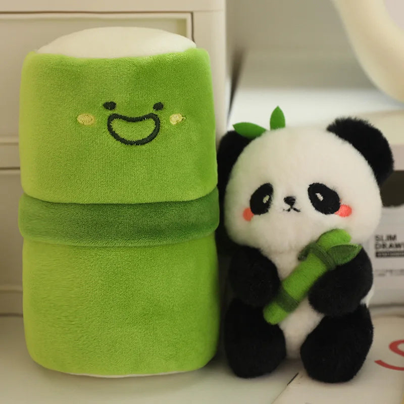 PandaPuff™ – Schattige 10cm Bamboe Panda Pluche Speelgoed - LittleWonders
