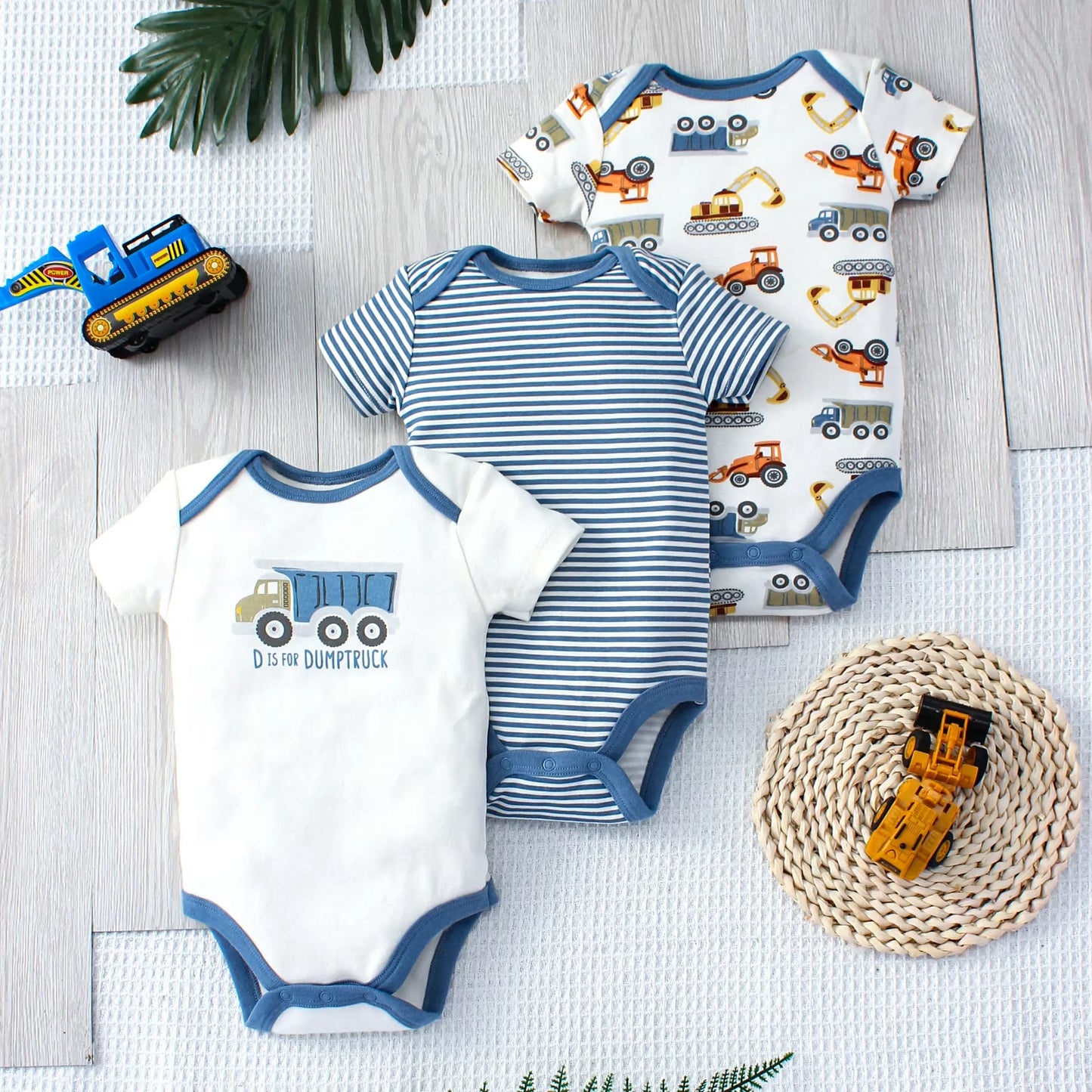 DinoBaby™ – 3- Pack Rompers - LittleWonders