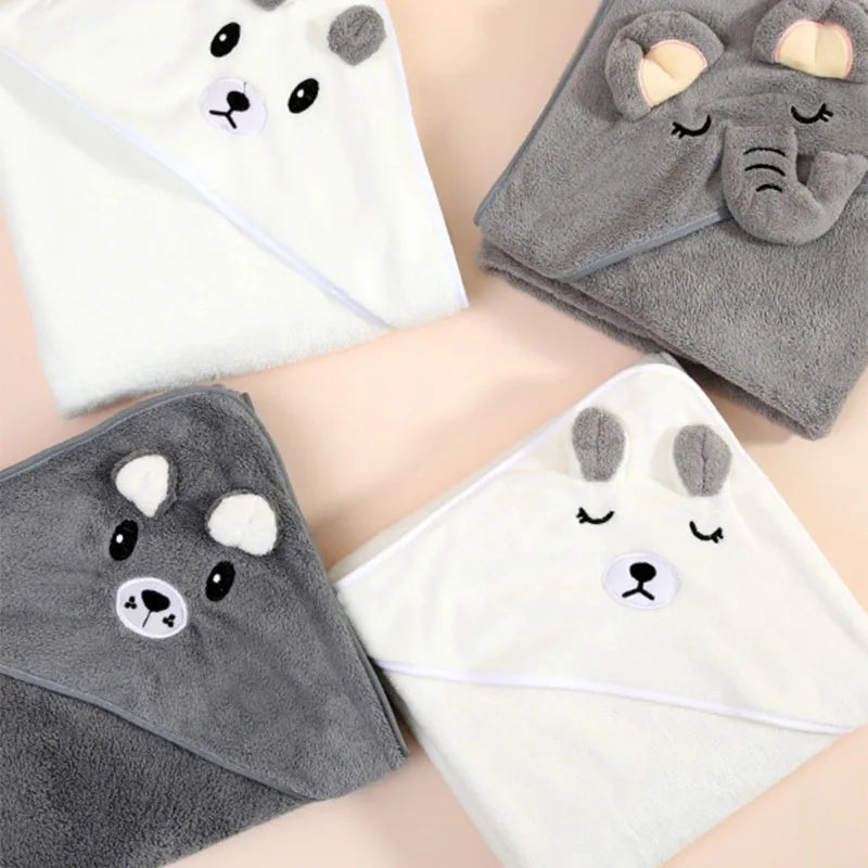 SnuggleSoft™ – Schattige Baby Badhanddoek - LittleWonders