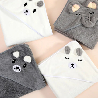 SnuggleSoft™ – Schattige Baby Badhanddoek - LittleWonders
